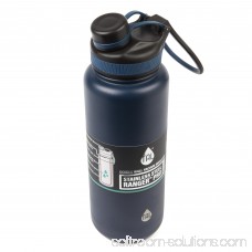 Tal Stainless Steel 40 oz. Water Bottle, Black 556585456